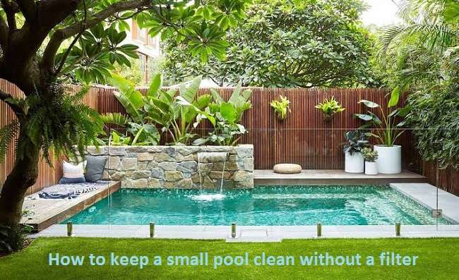 How to keep a small pool clean without a filter